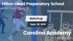 Matchup: Hilton Head vs. Carolina Academy  2018