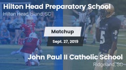 Matchup: Hilton Head vs. John Paul II Catholic School 2019