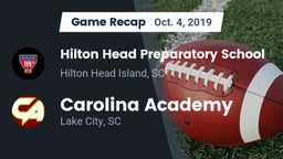 Recap: Hilton Head Preparatory School vs. Carolina Academy  2019