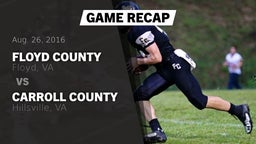 Recap: Floyd County  vs. Carroll County  2016