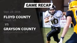 Recap: Floyd County  vs. Grayson County  2016