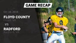 Recap: Floyd County  vs. Radford  2016