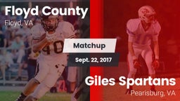 Matchup: Floyd County vs. Giles  Spartans 2017