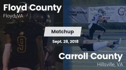 Matchup: Floyd County vs. Carroll County  2018