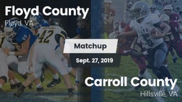 Matchup: Floyd County vs. Carroll County  2019