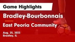 Bradley-Bourbonnais  vs East Peoria Community  Game Highlights - Aug. 25, 2023