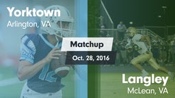 Matchup: Yorktown vs. Langley  2016