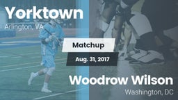 Matchup: Yorktown vs. Woodrow Wilson   2017