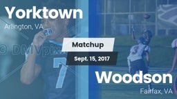 Matchup: Yorktown vs. Woodson  2017