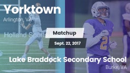 Matchup: Yorktown vs. Lake Braddock Secondary School 2017