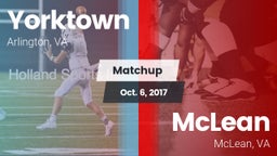 Matchup: Yorktown vs. McLean  2017