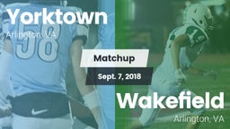 Matchup: Yorktown vs. Wakefield  2018