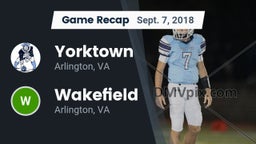 Recap: Yorktown  vs. Wakefield  2018