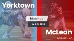 Matchup: Yorktown vs. McLean  2018