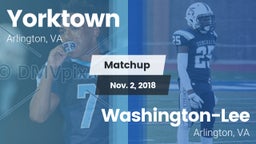 Matchup: Yorktown vs. Washington-Lee  2018