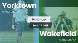 Matchup: Yorktown vs. Wakefield  2019