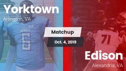 Matchup: Yorktown vs. Edison  2019