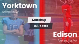 Matchup: Yorktown vs. Edison  2020