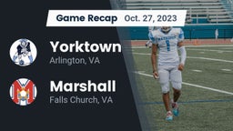 Recap: Yorktown  vs. Marshall  2023