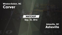 Matchup: Carver vs. Asheville  2016