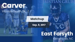 Matchup: Carver vs. East Forsyth  2017
