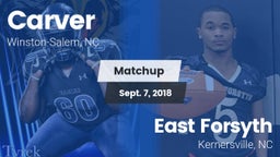 Matchup: Carver vs. East Forsyth  2018