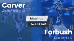 Matchup: Carver vs. Forbush  2018