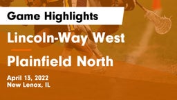 Lincoln-Way West  vs Plainfield North Game Highlights - April 13, 2022