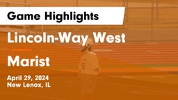 Lincoln-Way West  vs Marist  Game Highlights - April 29, 2024