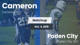 Matchup: Cameron vs. Paden City  2019