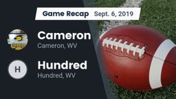 Recap: Cameron  vs. Hundred   2019