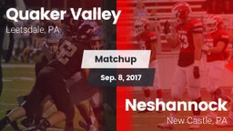 Matchup: Quaker Valley vs. Neshannock  2017
