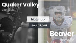 Matchup: Quaker Valley vs. Beaver  2017