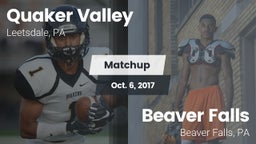 Matchup: Quaker Valley vs. Beaver Falls  2017