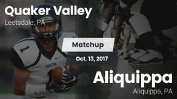 Matchup: Quaker Valley vs. Aliquippa  2017