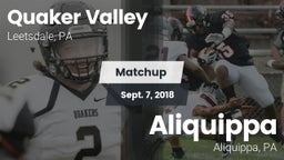 Matchup: Quaker Valley vs. Aliquippa  2018