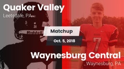 Matchup: Quaker Valley vs. Waynesburg Central  2018