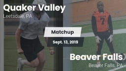 Matchup: Quaker Valley vs. Beaver Falls  2019