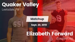 Matchup: Quaker Valley vs. Elizabeth Forward  2019