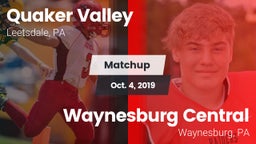 Matchup: Quaker Valley vs. Waynesburg Central  2019