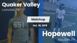 Matchup: Quaker Valley vs. Hopewell  2019