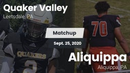Matchup: Quaker Valley vs. Aliquippa  2020
