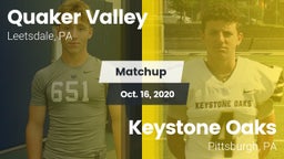 Matchup: Quaker Valley vs. Keystone Oaks  2020