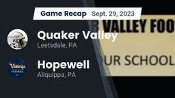 Recap: Quaker Valley  vs. Hopewell  2023
