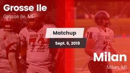 Matchup: Grosse Ile vs. Milan  2019