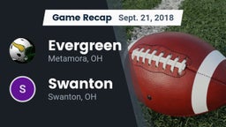 Recap: Evergreen  vs. Swanton  2018