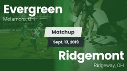 Matchup: Evergreen vs. Ridgemont  2019