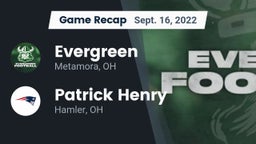 Recap: Evergreen  vs. Patrick Henry  2022