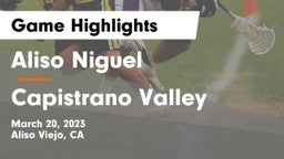 Aliso Niguel  vs Capistrano Valley  Game Highlights - March 20, 2023