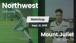 Matchup: Northwest vs. Mount Juliet  2018